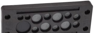 Murrplastik Cable Entries 87301130 - KDP/N 24/13 Cable entry plate, IP65, for cables (87301130)