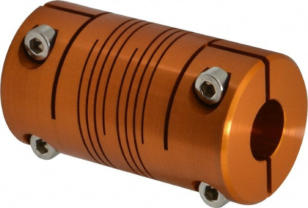 Lovejoy 68514476848 Lovejoy Flexible Coupling: Clamp Hub, Anodized Aluminum, 1/2" (68514476848)
