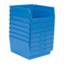 Quantum Storage QSB209BLCS Quantum Storage Polypropylene Hopper Shelf Bin: 11-1/8" OAW (QSB209BLCS)
