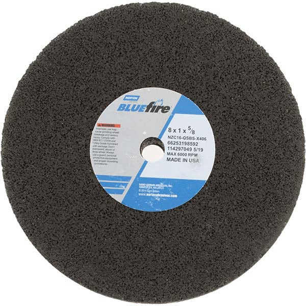 Norton 66253198592 Norton Surface Grinding Wheel: 8" Dia, 1" Thick, 5/8" Arbor, 16 Grit (66253198592)