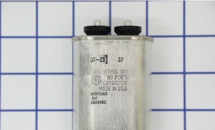 GE Capacitors A28F5603 - Capacitor, 0.50 MFD, 2000VDC, Film Composition (A28F5603S)