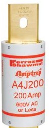 Mersen Fuses A4J200 - Fuse A4J - Class J - Fast-Acting 600VAC 300VDC (A4J200)