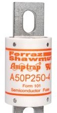 Mersen Fuses A50P250-4 - High Speed Fuse Amp-Trap A50P 500VAC 450VDC (A50P250-4)
