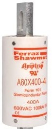 Mersen Fuses A60X400-4 - High Speed Fuse Amp-Trap A60X 600VAC 400A (A60X400-4)