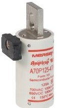 Mersen Fuses A70P125-4TA - High Speed Fuse Amp-Trap A70P 700VAC 650VDC (A70P125-4TA)