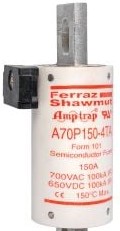 Mersen Fuses A70P150-4TA - High Speed Fuse Amp-Trap A70P 700VAC 650VDC (A70P150-4TA)
