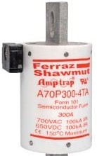 Mersen Fuses A70P300-4TA - High Speed Fuse Amp-Trap A70P 700VAC 650VDC (A70P300-4TA)