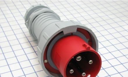 Eaton Plugs & Receptacles AH4100P7W - Plug Pin&Sleeve 100A 480V 3PH 3P4W WT RD (AH4100P7W)