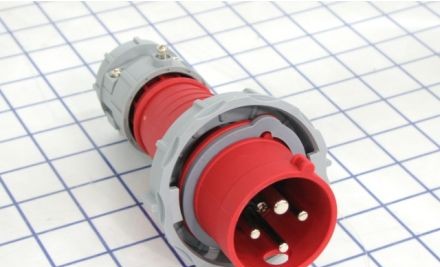 Arrow-Hart Plugs & Receptacles AH420P7W - Plug Pin&Sleeve 20A 480V 3PH 3P4W WT RD (AH420P7W)