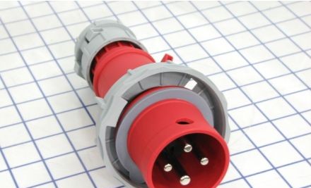 Arrow-Hart Plugs & Receptacles AH430P7W - Plug Pin&Sleeve 30A 480V 3PH 3P4W WT RD (AH430P7W)