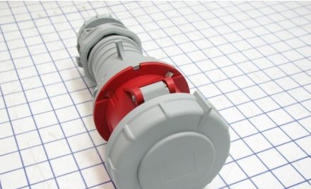 Arrow-Hart Plugs & Receptacles AH460C7W - Connector, 3P-4W, 60A, 480V 3Ph, Red, Watertight (AH460C7W)