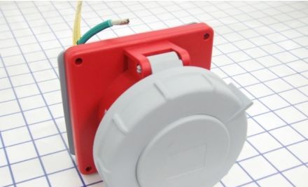 Arrow-Hart Plugs & Receptacles AH460R7W - Receptacle Pin&Sleeve 60A 480V 3PH 3P4W WT RD (AH460R7W)