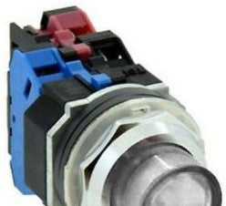 IDEC Switches ALD212611DNUW - Pushbutton, Mom, Wht, Ext, 120VAC XFMR (ALD212611DNUW)