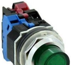 IDEC Switches ALD224611DNUG - Pushbutton, Mom, Grn, Ext, 240VAC XFMR (ALD224611DNUG)