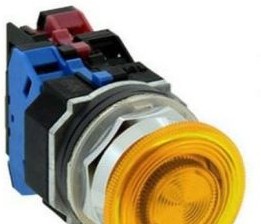 IDEC Switches ALD312620DNUY - Pushbutton, 40mm Mush Mom 120V TR 2NO Yel (ALD312620DNUY)