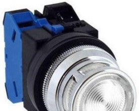 IDEC Switches ALFD212602DNUW - Pushbutton, Mom, Wht, Ext, 120VAC XFMR (ALFD212602DNUW)