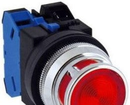 IDEC Switches ALFD212620DNUR - Pushbutton, Mom, Red, Ext, 120VAC XFMR (ALFD212620DNUR)