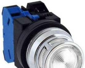 IDEC Switches ALFD212620DNUW - Pushbutton, Mom, Wht, Ext, 120VAC XFMR (ALFD212620DNUW)