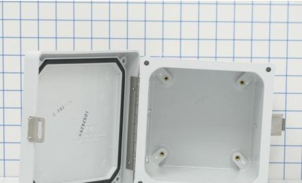 Allied Moulded Products Enclosures AM664L - Enclosure, 6.10in.Hx6.10in.Wx4.18in.D, N4X (AM664L)