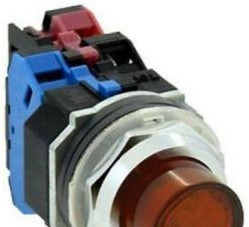 IDEC Switches AOLD224620DNUA - Pushbutton, 30mm PB Mnt 240V TR 2NO Amb (AOLD224620DNUA)