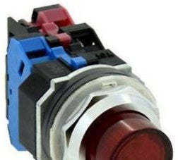 IDEC Switches AOLD2QM411DNUR - Pushbutton, 30mm PB IL Mnt 240V 1NO1NC Red (AOLD2QM411DNUR)