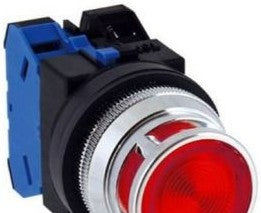IDEC Switches AOLFD224611DNUR - Pushbutton, 30mm PB Mnt 240V TR 1NO1NC Red (AOLFD224611DNUR)