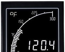 Trumeter Panel Meters & Gauges APM-TEMP-ANO - APM Temperature Meter Negative (APM-TEMP-ANO)