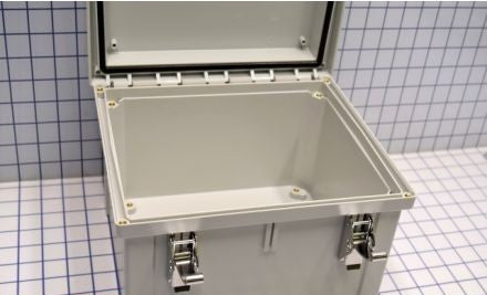 Fibox Enclosures AR1086CHSSL - HingedOpaqueCoverw/S.S.LockableLatch (AR1086CHSSL)