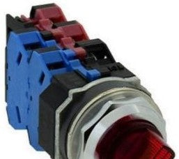 IDEC Switches ASLD21122DNUR - Switch, 30mm SS IL 2pos 12V 2NO2NC Red (ASLD21122DNUR)