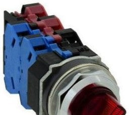 IDEC Switches ASLD225622DNU-111-R - Switch, 30mm SS IL 240V TR 2NO2NC Red (ASLD225622DNU-111-R)