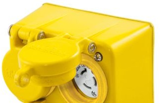 Bryant Electric Plugs & Receptacles BRY65W49D - Watertight Series, Locking Receptacle, Duplex (BRY65W49D)