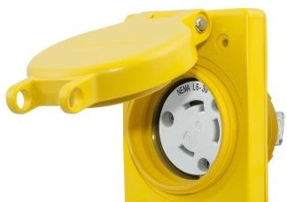 Bryant Electric Plugs & Receptacles BRY69W48 - Watertight Series, Locking Receptacle, 30A 250V (BRY69W48)