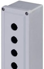 Stahlin Enclosures CF4PB22 - Pushbutton Enclosure, 4-Hole, 22mm, Fiberglass (CF4PB22)