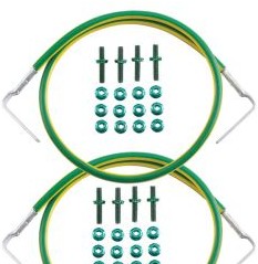 Panduit Couplers CGJ620UB - Front to back rail grounding jumper kit; two 6 (CGJ620UB)