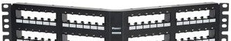Panduit Network Panels CPPA48FM6BL - The Mini-Com Flush Mount Angled Modular Patch (CPPA48FM6BL)