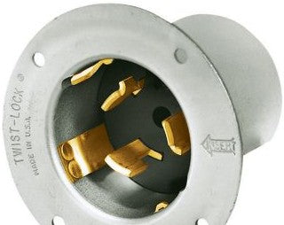Bryant Electric Plugs & Receptacles CS6375A - Locking Devices, Industrial, Flanged Inlet, 50A (CS6375A)