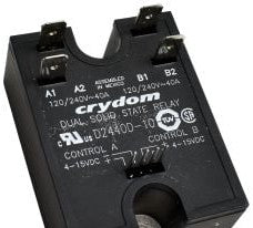 Crydom Relays D2440D-10 - Solid State Relay, Dual, 40A, 240VAC 4-15VDC (D2440D-10)