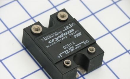 Crydom Relays D2D12 - Solid State Relay, 12A, 0-200VDC, DC Control (D2D12)