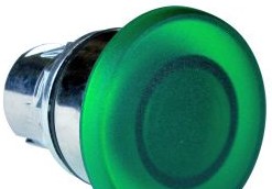 Sprecher + Schuh Switches D7M-LMM43MN5GX01 - PB 40MM MUSH ILL MOM GRN 120V (D7M-LMM43MN5GX01)