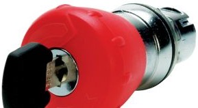Sprecher + Schuh Switches D7M-MK44PX11S - ESTOP 40MM KEY TWIST RED (D7M-MK44PX11S)