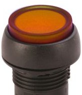 Sprecher + Schuh Switches D7P-LE0PD3X10 - PB EXT ILL MOM AMBER 24V (D7P-LE0PD3X10)
