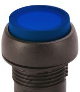 Sprecher + Schuh Switches D7P-LE6PD5X10 - PB EXT ILL MOM BLU 120V 1NO (D7P-LE6PD5X10)