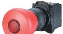 Sprecher + Schuh Switches D7P-LMP64PN7RX02 - PB 60MM MUSH 2POS ILL P-P RED (D7P-LMP64PN7RX02)