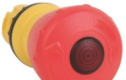 Sprecher + Schuh Switches D7P-LMT44PN3RX02 - PB 40MM MUSH 2POS ILL T-R RED (D7P-LMT44PN3RX02)