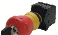 Sprecher + Schuh Switches D7P-MK44RPX01 - ESTOP 40MM KEY #455 TWIST RED (D7P-MK44RPX01)