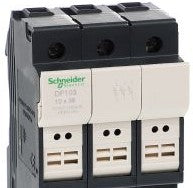 Square D Fuseblocks & Holders DF103 - FHOLDER 600V 30A 3P 10X38MM (DF103)
