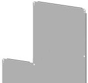 Wiegmann Enclosures DFNP4836CG - L SHAPED SUB PANEL 46.2X34.2CBN STL-GALV. (DFNP4836CG)
