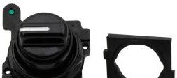 Eaton Switches E34VHBK1-2X - Eaton E34 pushbutton, E34, 30.5 mm, Corrosion (E34VHBK1-2X)