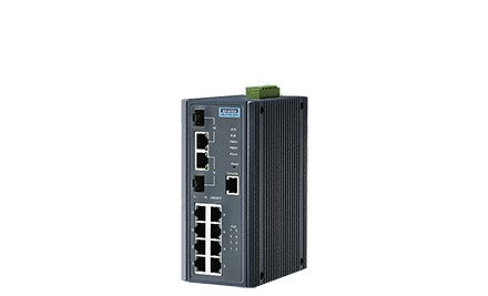 Advantech Ethernet Switches EKI-7710E-2CPI-AE - 8FE + 2G Combo Managed POE+ switch w/Wid (EKI-7710E-2CPI-AE)