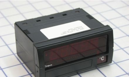 Simpson Electric Panel Meters & Gauges F45-1-80-0-C - Panel Meter,4.5 Digit,J T/C,120VAC Pwr,No (F451800C)